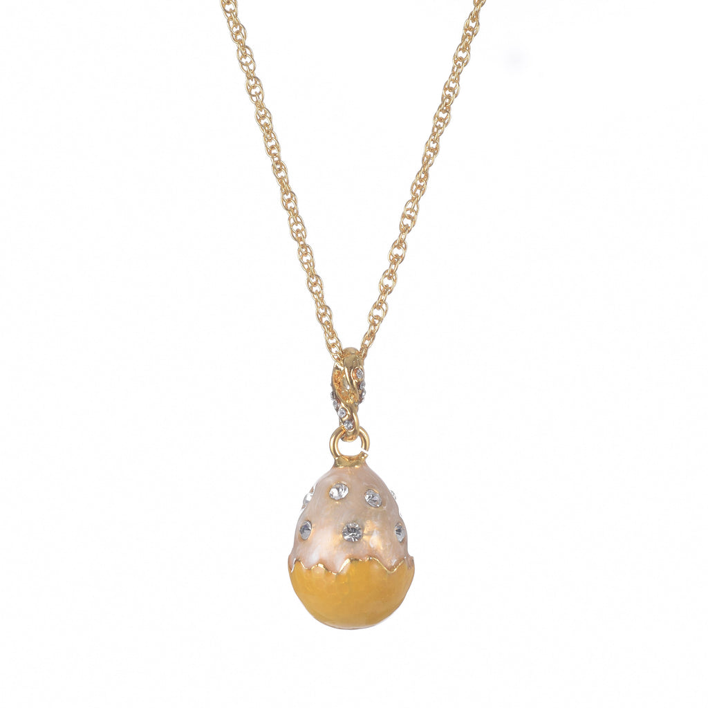 Yellow Egg Pendant Necklace