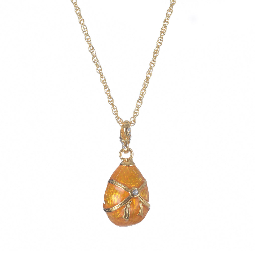 Pink Egg Pendant Necklace