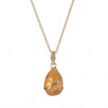 Pink Egg Pendant Necklace