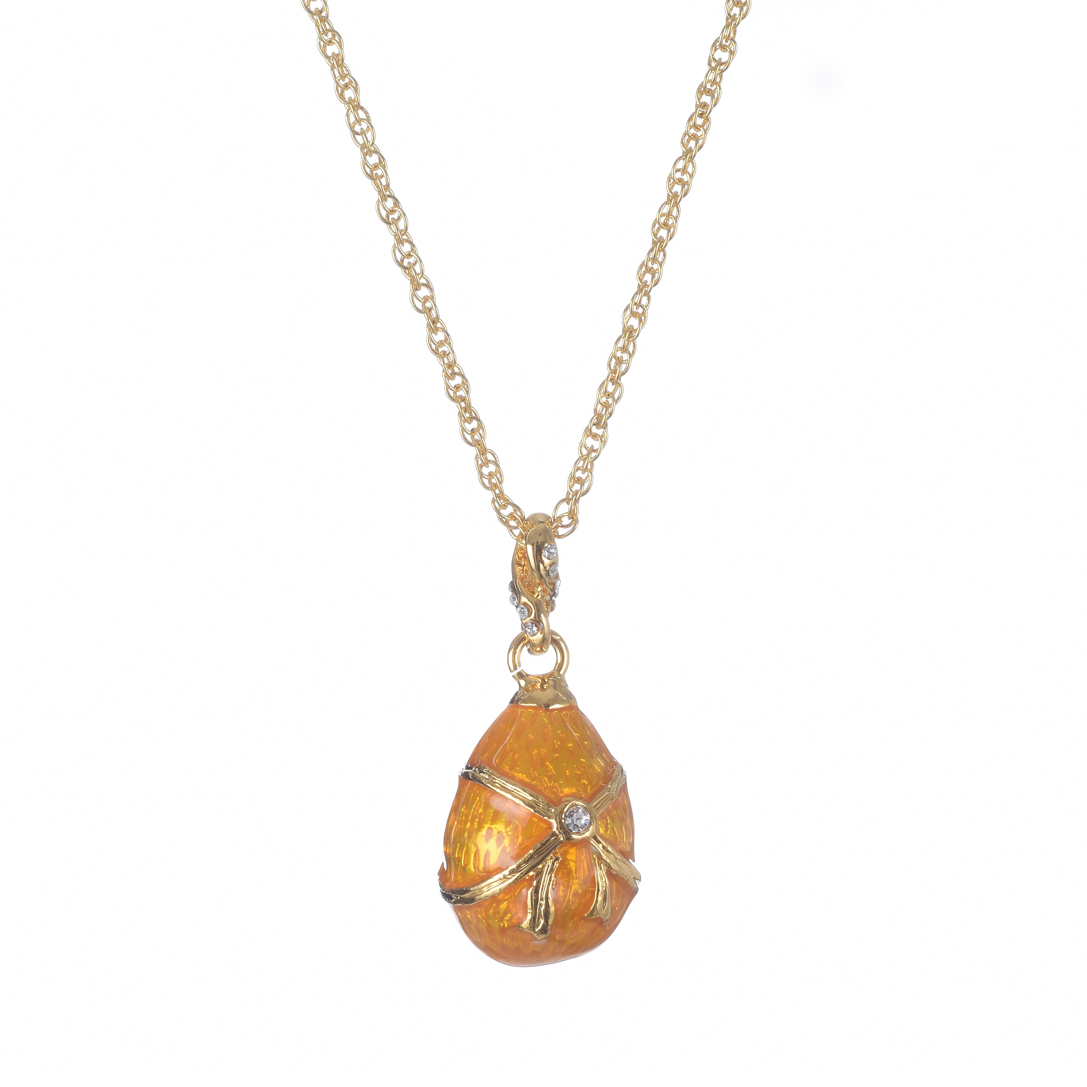Pink Egg Pendant Necklace