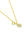 Yellow Egg Star of David Pendant Gold Necklace