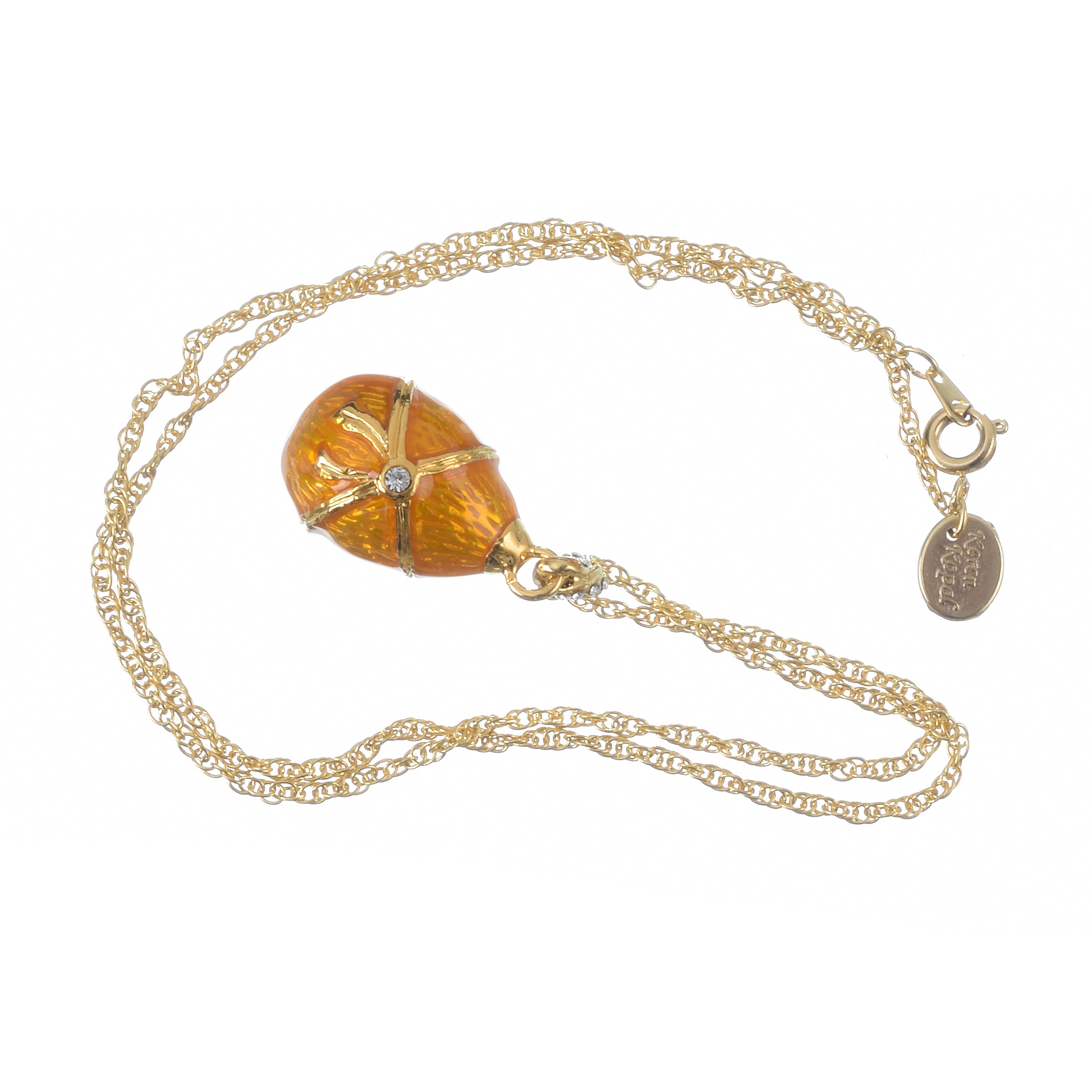 Pink Egg Pendant Necklace